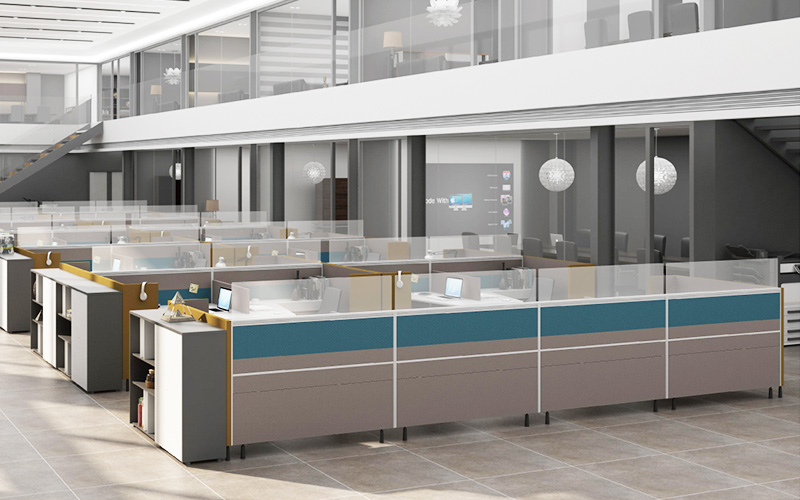 四人屏風辦公卡位