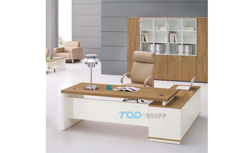 一格淺胡桃色大班臺 一格淺胡桃色大班臺