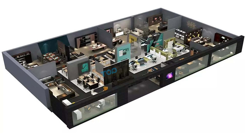 辦公場所3D效果圖 辦公場所3D效果圖