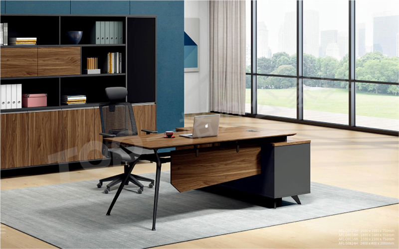 鐵腳架領導辦公桌