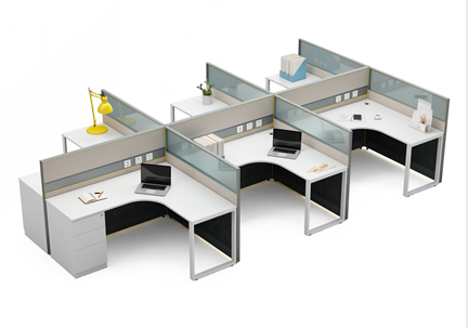 雅致屏風(fēng)卡位-帶午休床